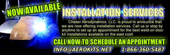 Chaser Aerodynamics, LLC. is now offering installations services for universal weld on lambo door kits, as well as direct bolt on vertical door kits